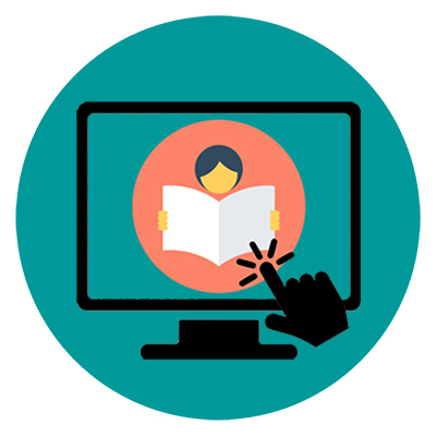 reading on computer