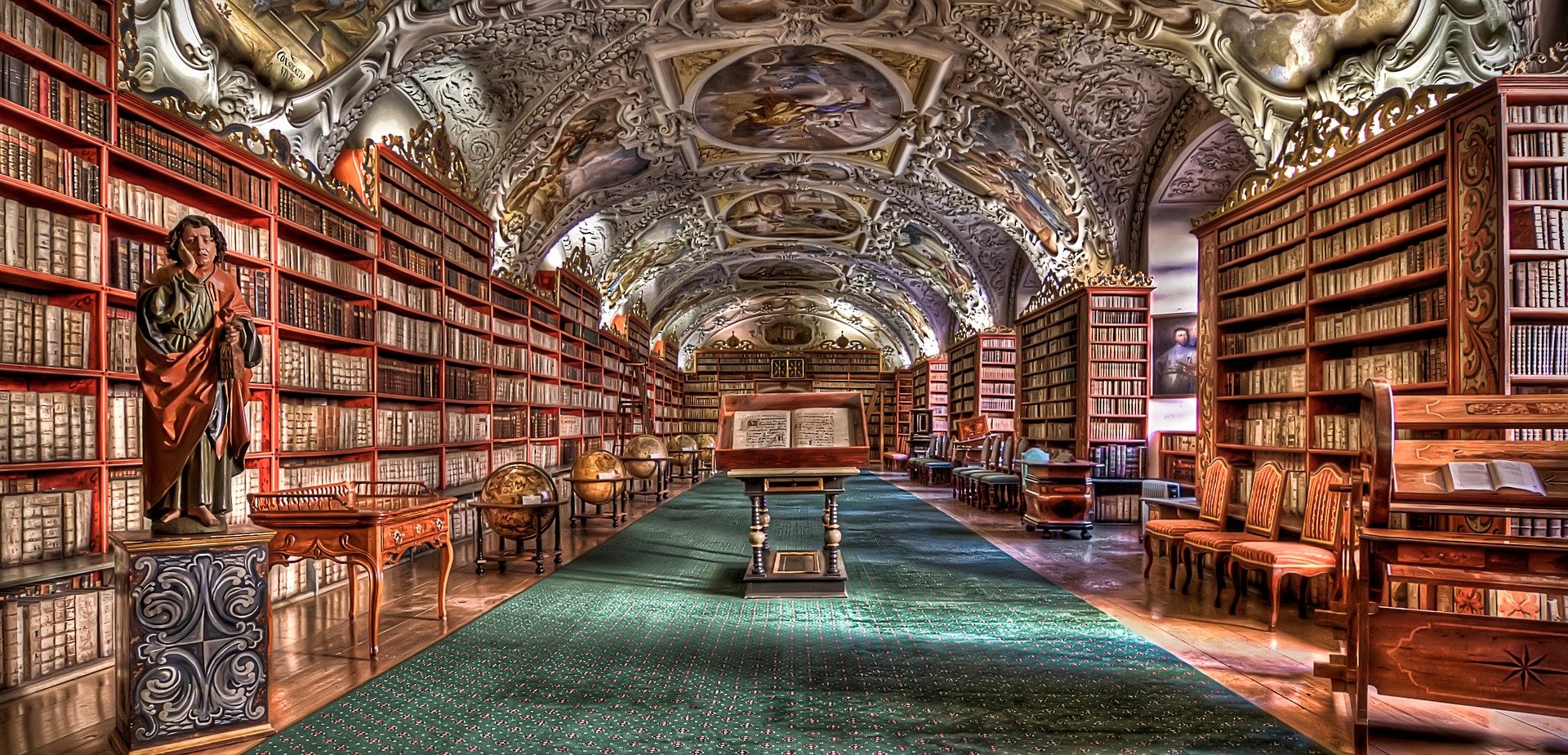 a library in Prague, Czech Republic