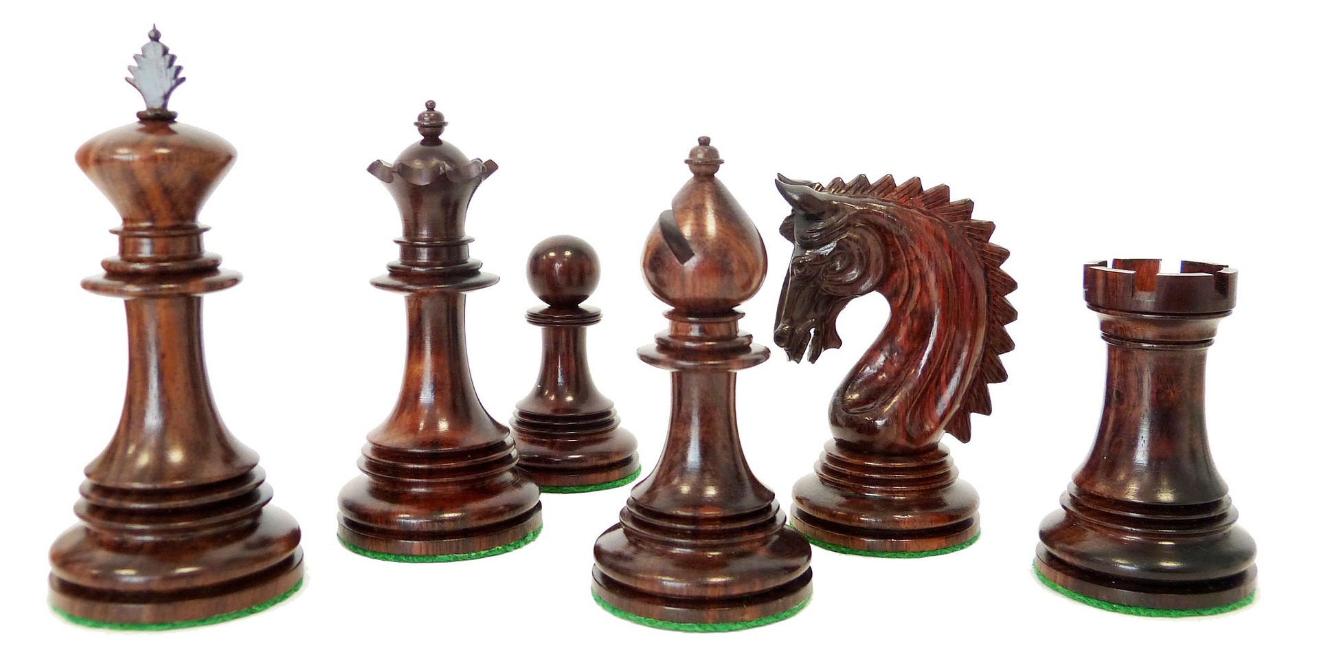 a picture of wooden chess pieces